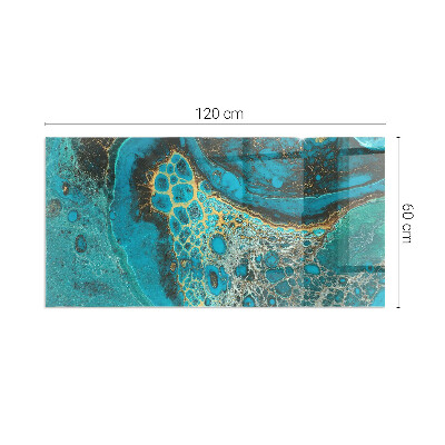 Sticlă securizată protecție sub sobă Model organic abstract