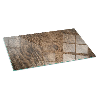 Sticlă securizată protecție sub sobă Model din lemn natural