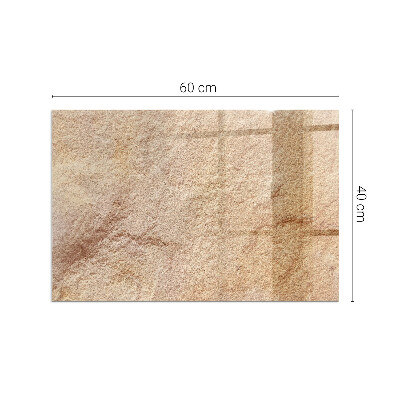 Sticlă dreptunghiulară pentru șemineu Textura piatra naturala