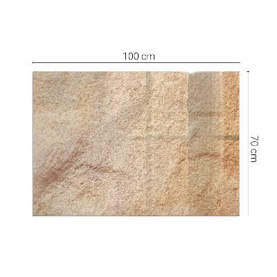 Sticlă dreptunghiulară pentru șemineu Textura piatra naturala