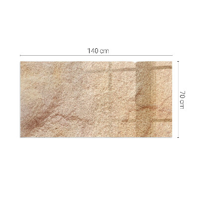 Sticlă dreptunghiulară pentru șemineu Textura piatra naturala