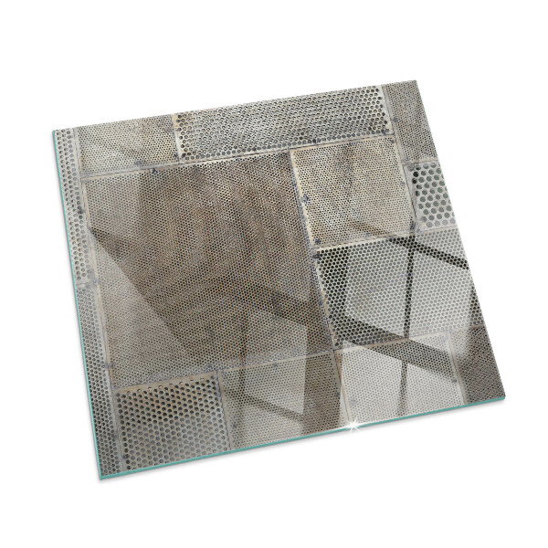Sticlă securizată protecție sub sobă Model de tablă perforată