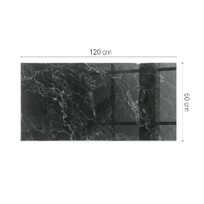 Sticlă securizată protecție sub sobă Model elegant de marmură