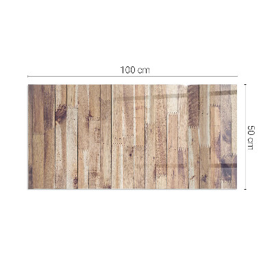 Sticlă securizată protecție sub sobă Scândura de lemn în aspect