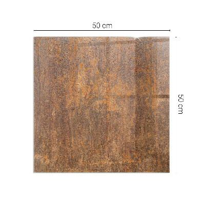 Sticlă securizată protecție sub sobă Textura rugină pe metal