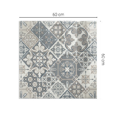 Sticlă securizată protecție sub sobă Model decorativ de mozaic