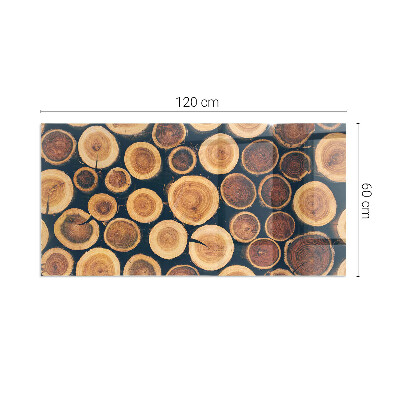 Sticlă securizată protecție sub sobă Cutie cu lemn tăiat