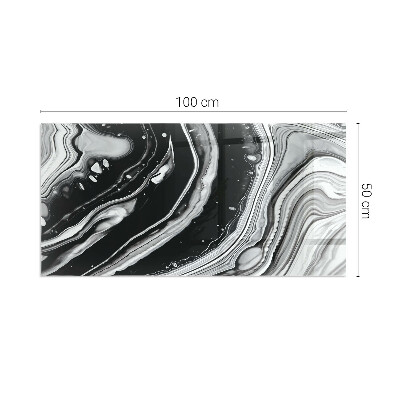 Sticlă securizată protecție sub sobă Valuri și linii abstracte
