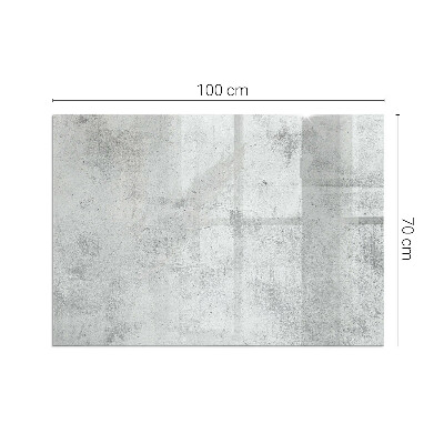 Sticlă dreptunghiulară pentru șemineu Textura beton brut