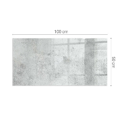Sticlă dreptunghiulară pentru șemineu Textura beton brut