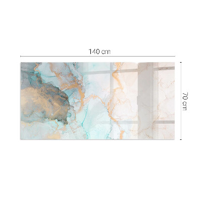 Sticlă dreptunghiulară pentru șemineu Model fluid abstract