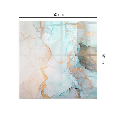 Sticlă dreptunghiulară pentru șemineu Model fluid abstract