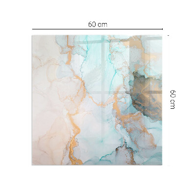 Sticlă dreptunghiulară pentru șemineu Model fluid abstract