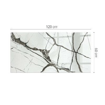 Sticlă securizată protecție sub sobă Model de venă de marmură