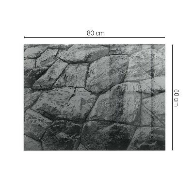 Sticlă dreptunghiulară pentru șemineu Model de piatră naturală
