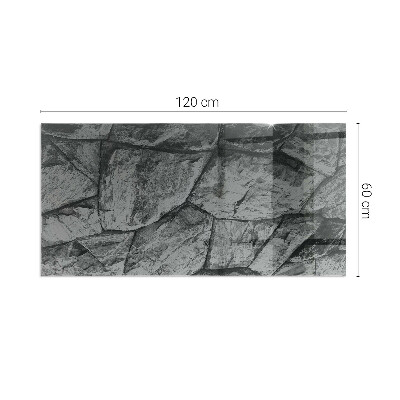 Sticlă dreptunghiulară pentru șemineu Model de piatră naturală