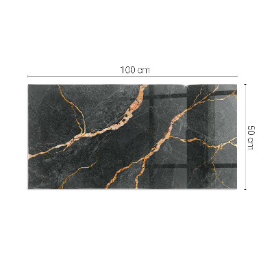 Sticlă securizată protecție sub sobă Marmură elegantă cu vene