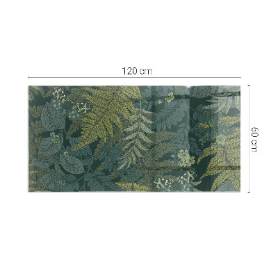 Sticlă securizată protecție sub sobă Motive vegetale cu fluturi