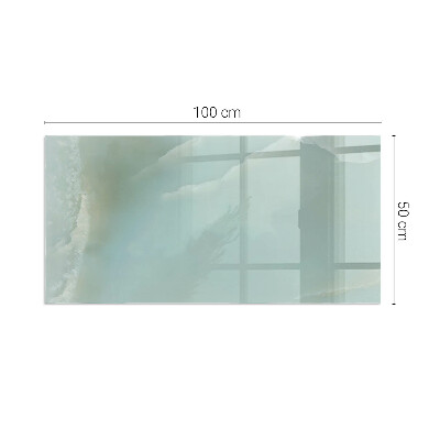 Sticlă securizată protecție sub sobă Model delicat de marmură