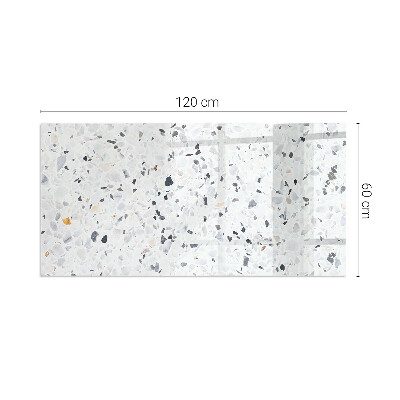 Sticlă securizată protecție sub sobă Model de piatră cu particule