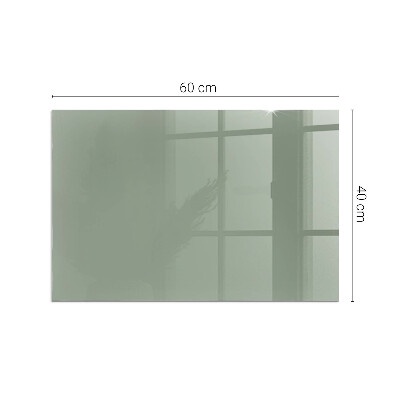 Sticlă dreptunghiulară pentru șemineu Culoare gri-verde