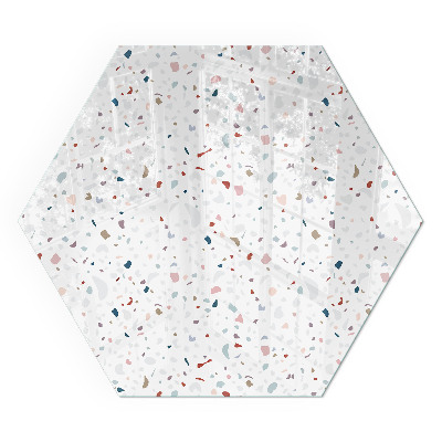 Hatszögletű kandalló alátét üveg Mikroformák finom harmóniában