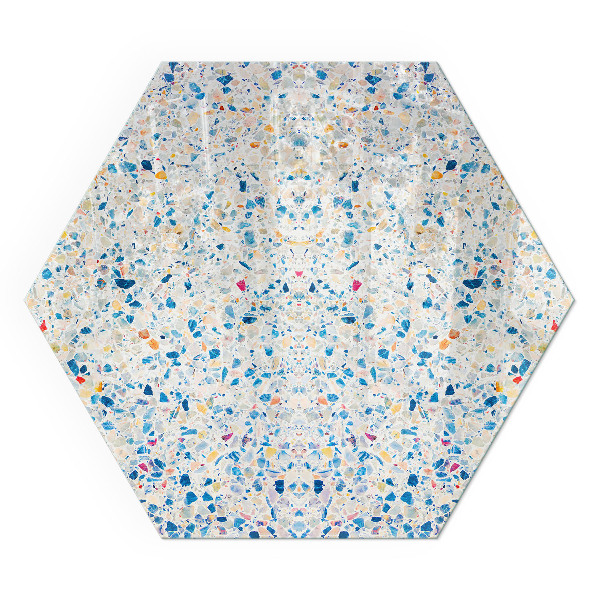 Hatszögletű kandalló alátét Modern dizájn szerkezettel