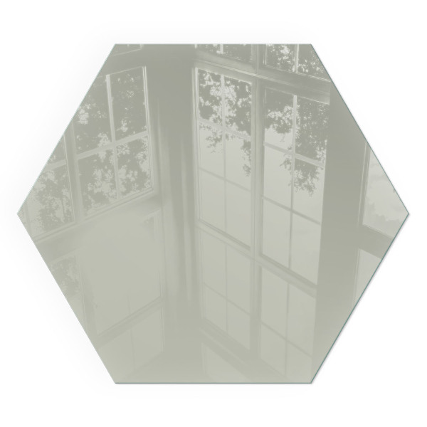 Hatszögletű kandalló alátét Szín Szürkészöld