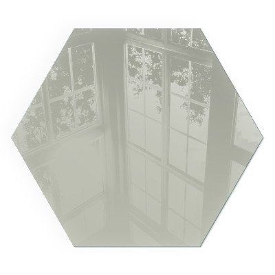 Hatszögletű kandalló alátét Szín Szürkészöld