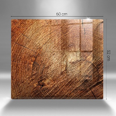 Coaster de lumânări mormânte decorativ Granul de lemn al copacului