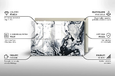 Coaster de lumânări mormânte decorativ Abstracția cernelii