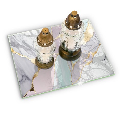 Coaster de lumânări mormânte decorativ Marmură pastel
