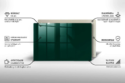 Coaster de lumânări mormânte decorativ Culoare verde