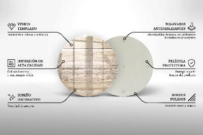 Coaster de lumânări mormânte Scânduri de lemn