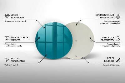 Coaster de lumânări mormânte Culoare turcoaz