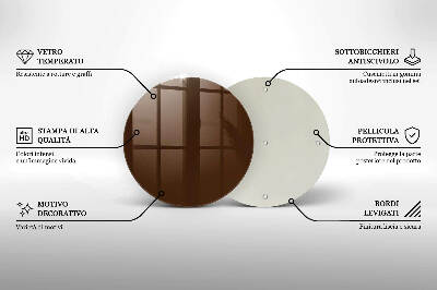 Coaster de lumânări mormânte Culoare maro