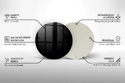 Coaster de lumânări Culoare: negru