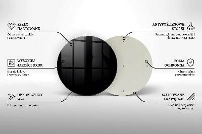 Coaster de lumânări Culoare: negru