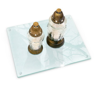 Coaster de lumânări mormânte transparent