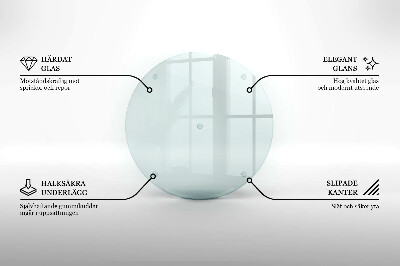 Suport coaster de lumânări transparent
