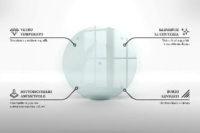 Suport coaster de lumânări transparent