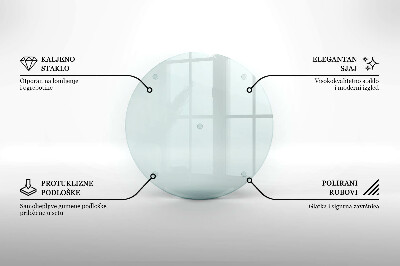 Suport coaster de lumânări transparent