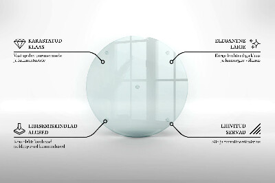 Suport coaster de lumânări transparent