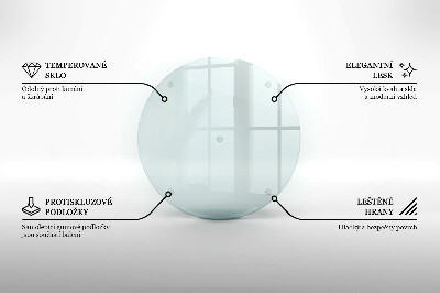 Suport coaster de lumânări transparent