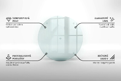 Suport coaster de lumânări transparent
