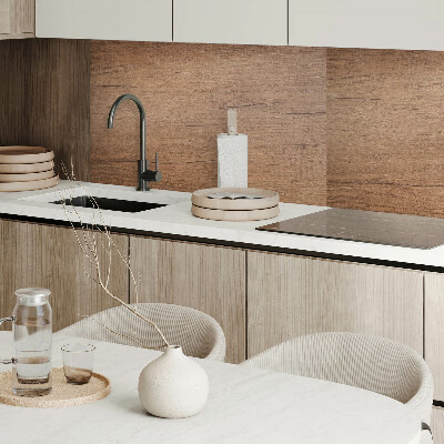 Panou decorativ bucatarie Model de structură din lemn natural