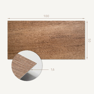 Panou decorativ bucatarie Model de structură din lemn natural