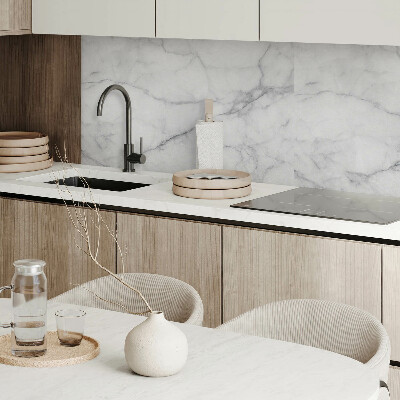 Panou decorativ bucatarie Model de marmură cu vene delicate