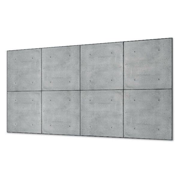Panou decorativ perete dreptunghiular Beton brut într-un stil minimalist