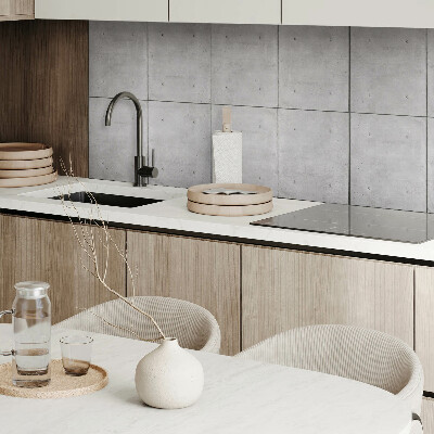 Panou decorativ perete dreptunghiular Beton brut într-un stil minimalist